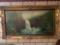 E. Gibson signed oil/canvas, 55 x 32 frame size.