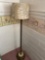Floor Lamp with Heavy Stone and Metal Base