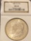 1882-CC Morgan silver dollar, MS 64 graded.