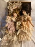 Dolls, Doll Chair, Floral Wreath