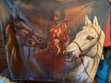 Horse and Dog Fabric Art
