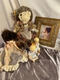 Plastic Doll, Lenox Babies, Mother and Baby Art, Plush Bear
