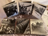 Military Books and Folded Flags