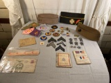 Early Military Items, Marksmanship Medals, Ribbons, Patches, Covers, AAF Sweetheart Cloth