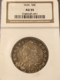 1826 US half dollar, AU 55 graded.