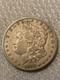 1883-S Morgan silver dollar.