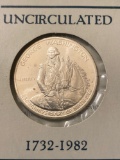 1732-1982 Washington commemorative silver half dollar, UNC.