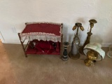 Lamps, Doll and Doll Bed