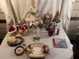 Assorted Christmas Items, Nativity, Christmas Village