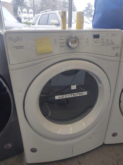 Whirlpool Hybrid Care Electric Dryer Mod. #WED7990FQO