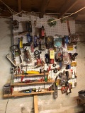 Tools on peg board