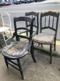 3 ant. chairs