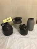 Four pcs. stoneware