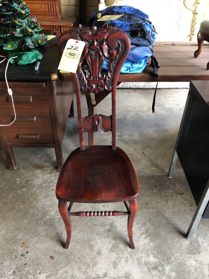 Oriental high back chair