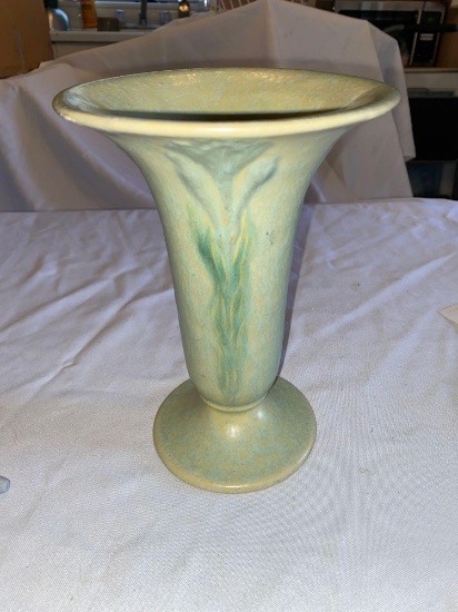 Roseville arts & crafts vase, 8 1/4" tall.