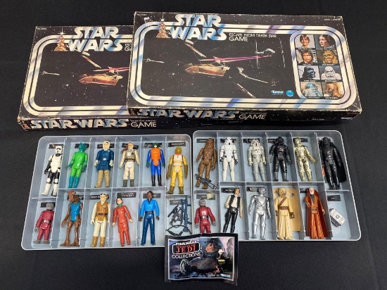 Original Kenner Star Wars collection (figures, weapons, and (2) board games)