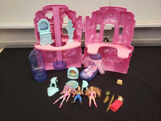 Mattel She-ra castle and figures