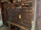 Antique pigeonhole organizer and contents