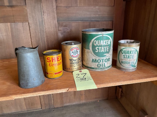 Oil Advertising, Quaker State, Tempo Buckeye, Shell Grease, Oil Can