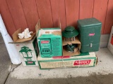 Coleman Camping Items, Cooking Stove, Lantern, Heater