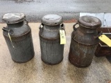 (3) Milk Cans