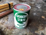 Unopened Quaker State Motor Oil Can - Chevy Hubcaps - Yard Sticks