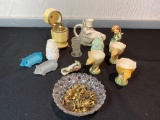 Lighter, candle holder, toothpick holder, small bells and more