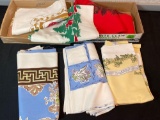 Assorted table linens