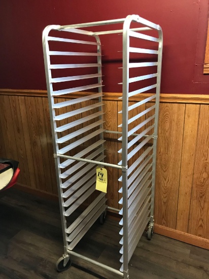 Stainless Steel Tray Rack with Castor Base