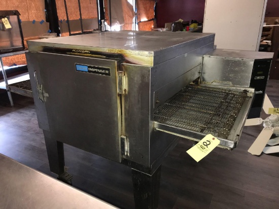 Lincoln Impinger Conveyor Pizza Oven on Rolling Base