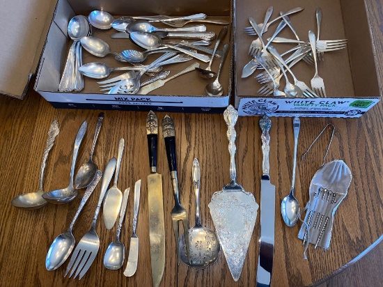 Assortment of silverplate