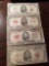 $5 red seal notes, bid x 4
