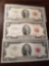 $2 red seal notes, bid x 3