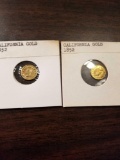 1852 California gold tokens, bid x 2, not authentic