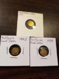 California gold tokens. Bid x 3, not authentic