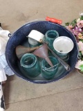 Blue jars, graniteware