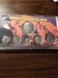 Vintage American coin set with '22 Peace dollar