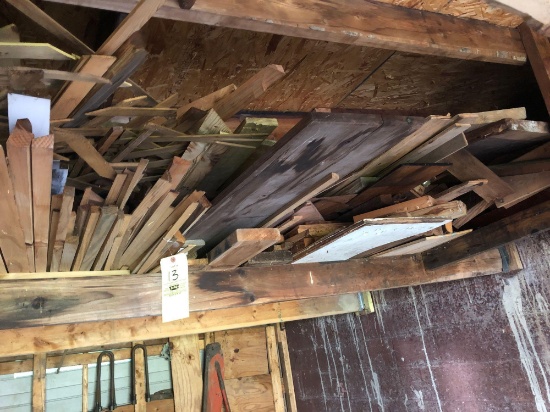 Miscellaneous lumber and wood ladder
