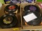 2 flats vintage 45 records