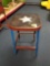 Americana theme painted stool