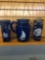 Blue glass ship beverage items