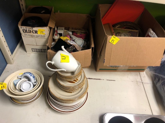Records, dishes, misc. items