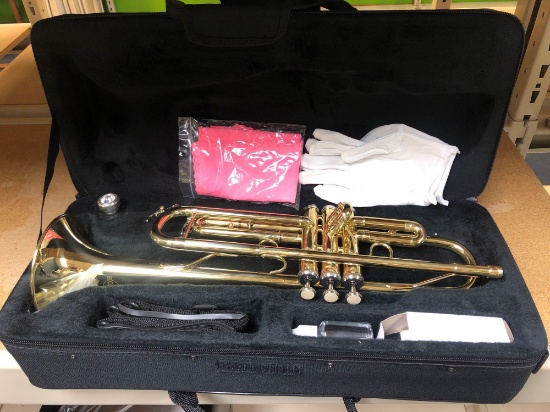 EKing trumpet with case & mouthpiece