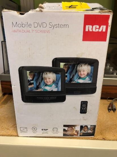 Mobile DVD system in box, no power cords