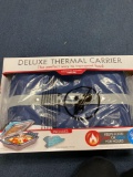 Deluxe thermal carrier for transporting food