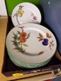 Royal Worchester evesham vale english china. 10 large, 9 small