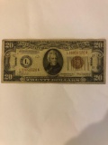 $20 bank note Hawaii 1934