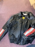 Leather bike jacket xxxl like new