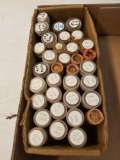 34 rolls 1960s cents, all dates on ends of tubes