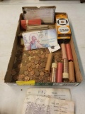 Misc pennies and holders